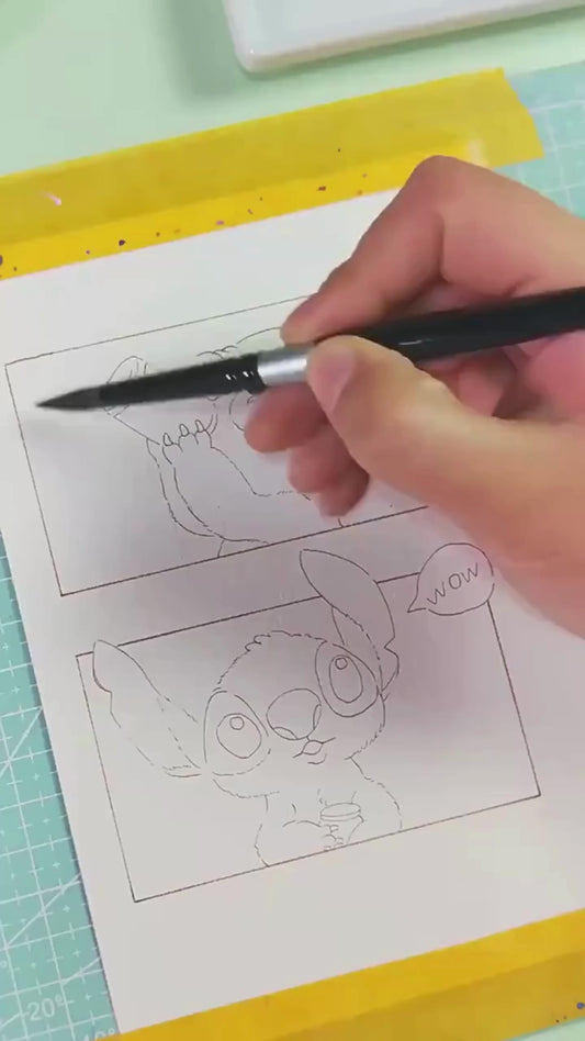 Blank Watercolor Paper Cards 50 PCS Portable Postcard 300g Square Round for Painting School Student Art Supplies