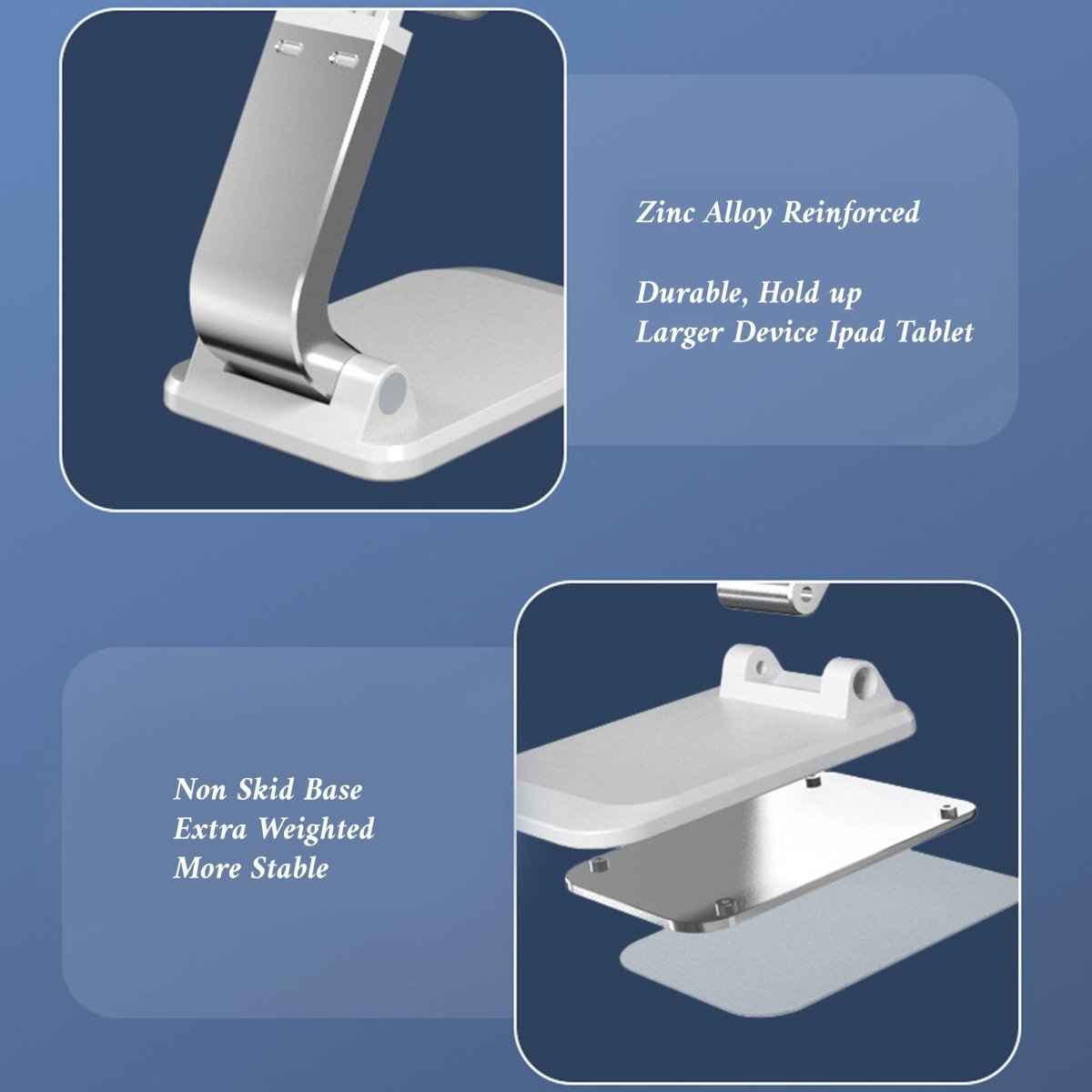 Q7 Cell Phone Desk Stand – Foldable, Strong, and Portable