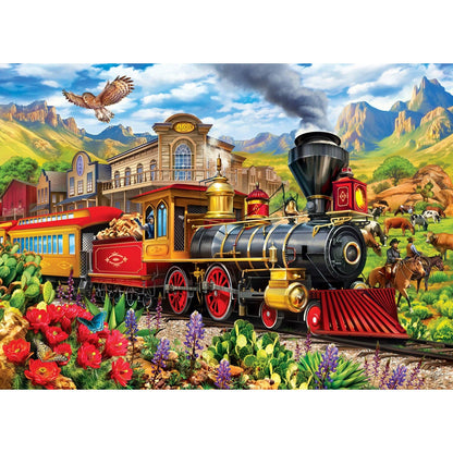 Railways Frontier Rails 1000 Piece Jigsaw Puzzle by Masterpieces