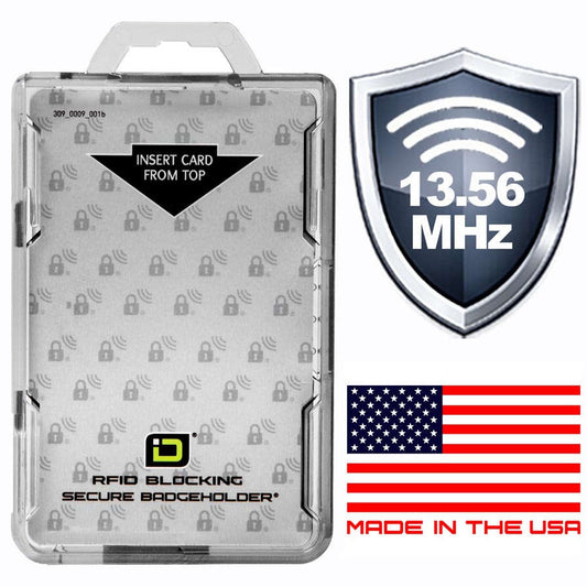 Secure Badge Holder DuoLite ® Vertical 2 ID Card Holder Otarealm