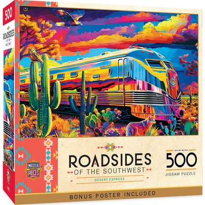 Roadsides of the Southwest - Desert Express 500 Piece Puzzle by Masterpieces Puzzles