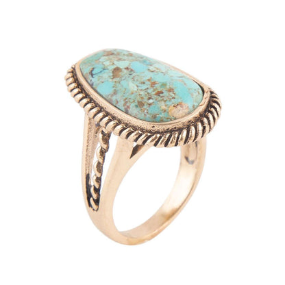 Roped Blue Turquoise Golden Ring Otarealm