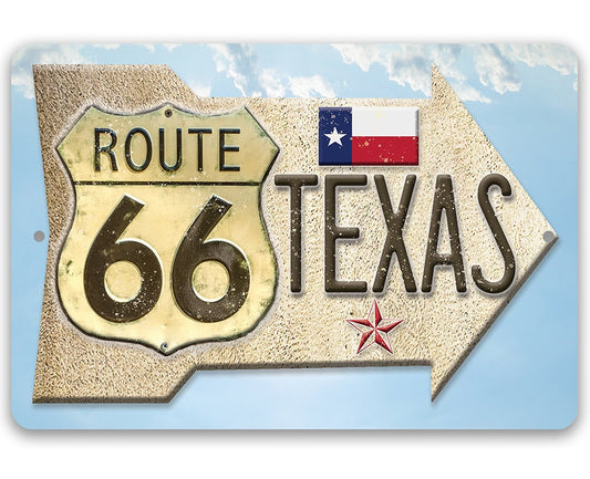 Route 66 Texas - Metal Sign