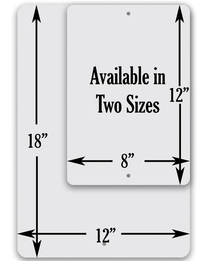 Rules for Camping - Metal Sign