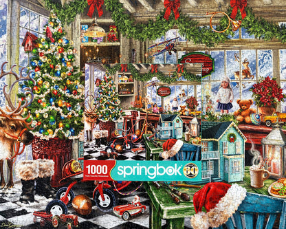 Santa's Workshop 1000 Piece Jigsaw Puzzle | Springbok Puzzles