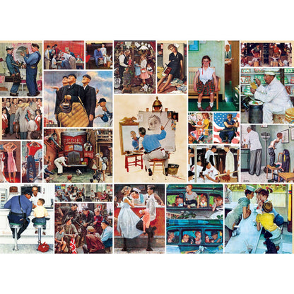 Saturday Evening Post - Rockwell Collage 1000 Piece Puzzle | Masterpieces Puzzles