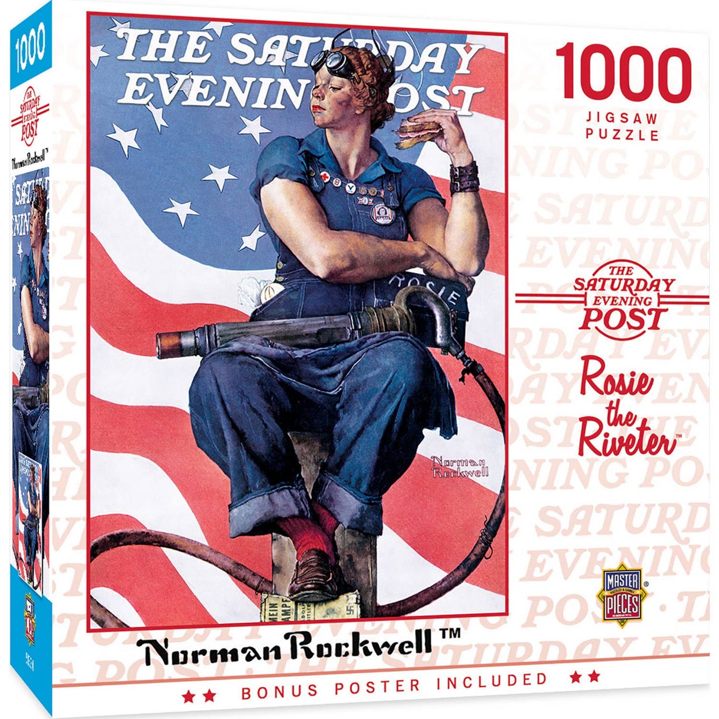 Saturday Evening Post - Rosie the Riveter 1000 Piece Puzzle by Masterpieces Puzzles