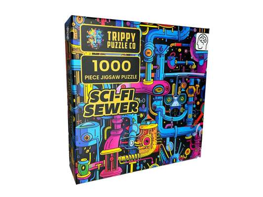 Sci-Fi Sewer 1000 Piece Jigsaw Puzzle | Trippy Puzzle Co