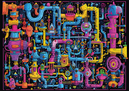 Sci-Fi Sewer 1000 Piece Jigsaw Puzzle | Trippy Puzzle Co