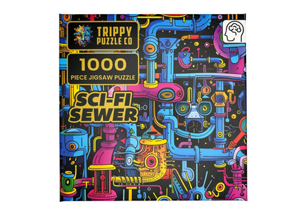 Sci-Fi Sewer 1000 Piece Jigsaw Puzzle | Trippy Puzzle Co