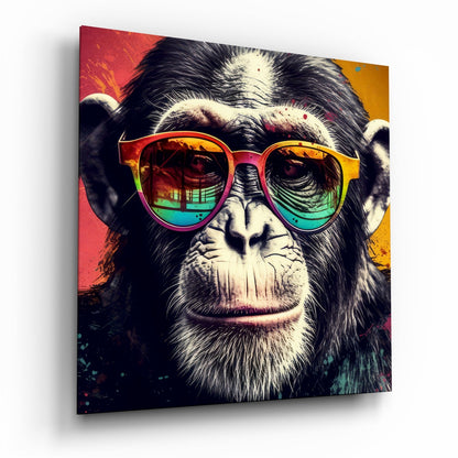 Cool Monkey Glass Wall Art