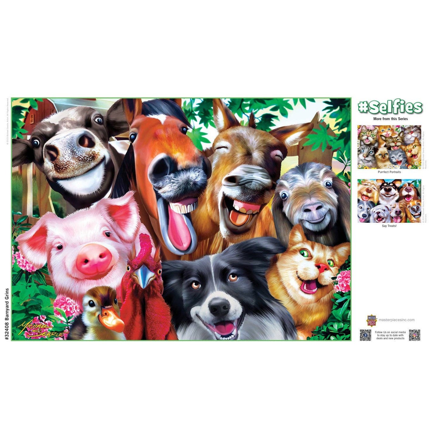 Selfies – Barnyard Grins 500 Piece Puzzle by Masterpieces Puzzles