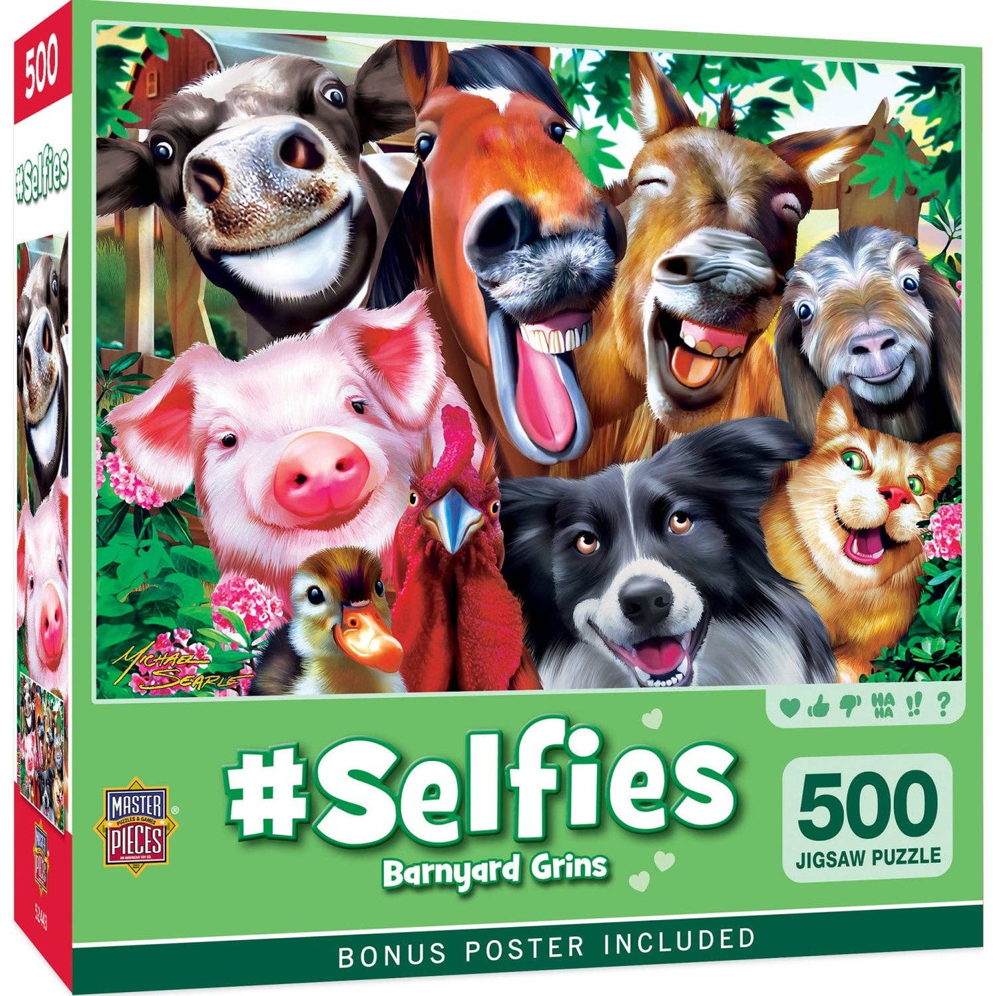 Selfies – Barnyard Grins 500 Piece Puzzle by Masterpieces Puzzles