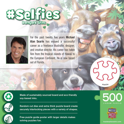 Selfies – Barnyard Grins 500 Piece Puzzle by Masterpieces Puzzles