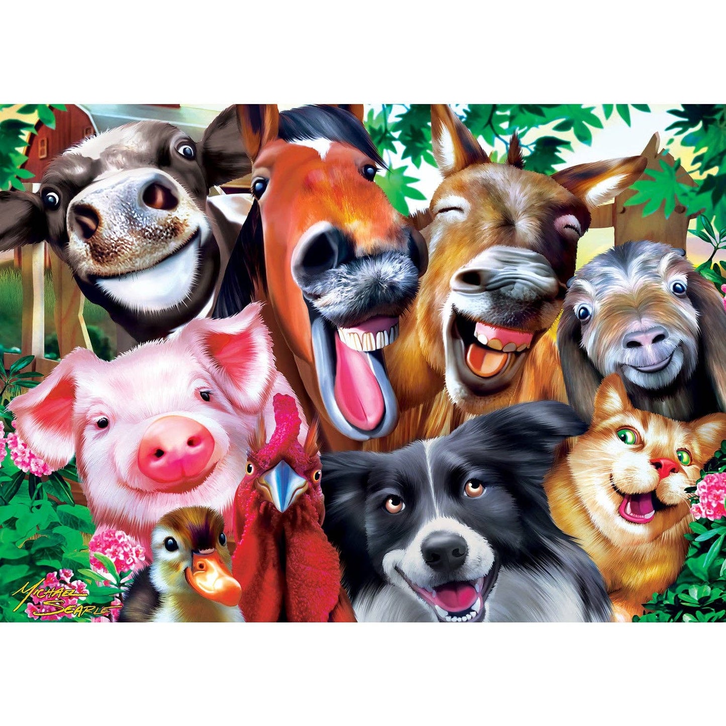 Selfies – Barnyard Grins 500 Piece Puzzle by Masterpieces Puzzles