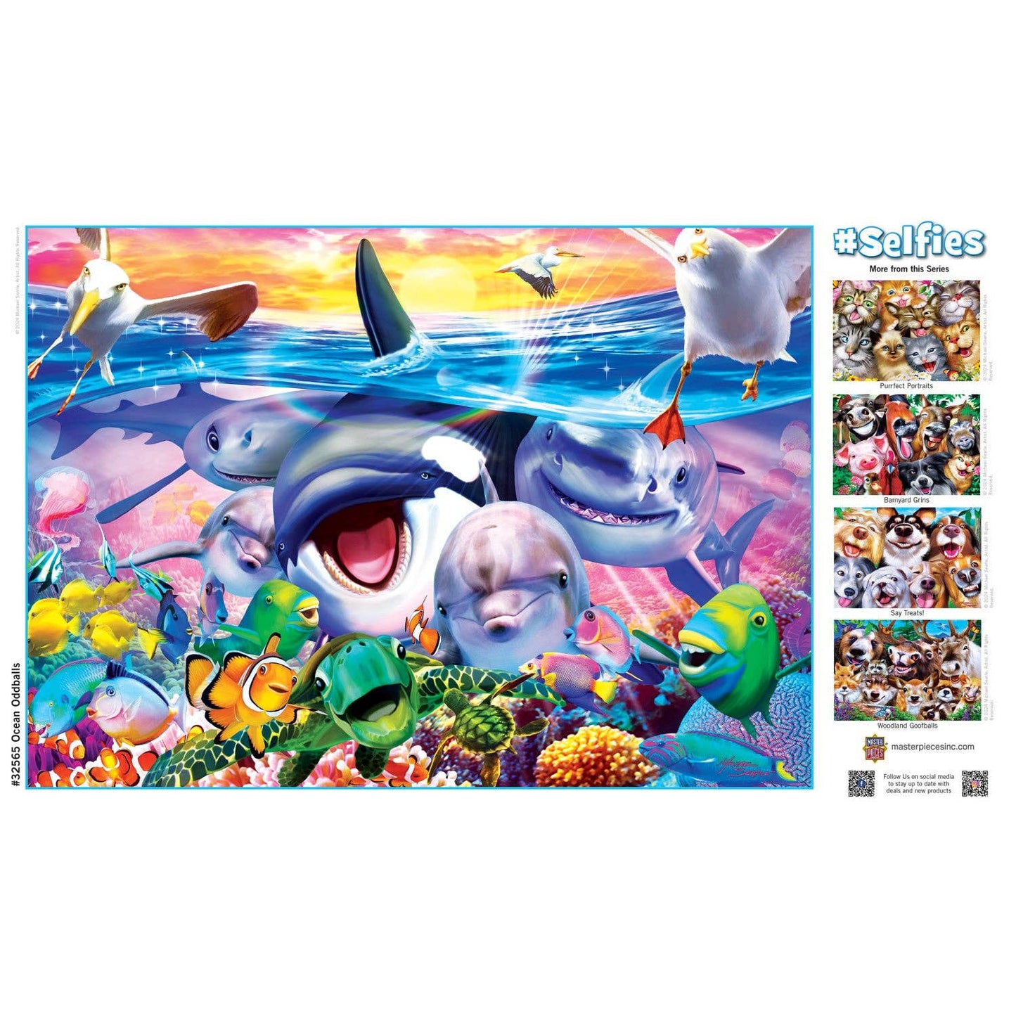 Selfies - Ocean Oddballs 500 Piece Jigsaw Puzzle | Masterpieces Puzzles