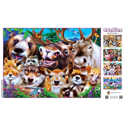 Selfies Woodland Goofballs 500 Piece Jigsaw Puzzle by Masterpieces Puzzles