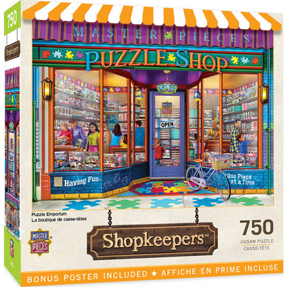 Shopkeepers - Puzzle Emporium 750 Piece Puzzle by Masterpieces Puzzles