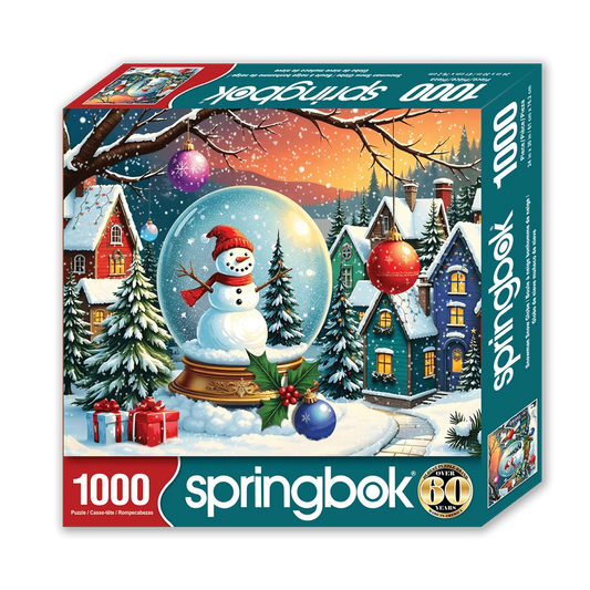 Snowman Snow Globe 1000 Piece Jigsaw Puzzle | Springbok Puzzles