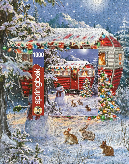 Snowy Retreat 1000 Piece Jigsaw Puzzle by Springbok Puzzles