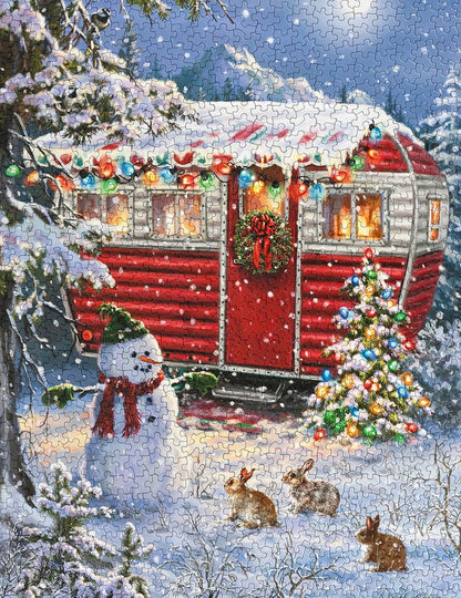 Snowy Retreat 1000 Piece Jigsaw Puzzle by Springbok Puzzles
