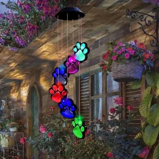 Solar Dog Claw Wind Chime Light Otarealm