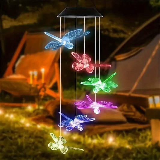 Solar Dragonfly Wind Chimes Lights