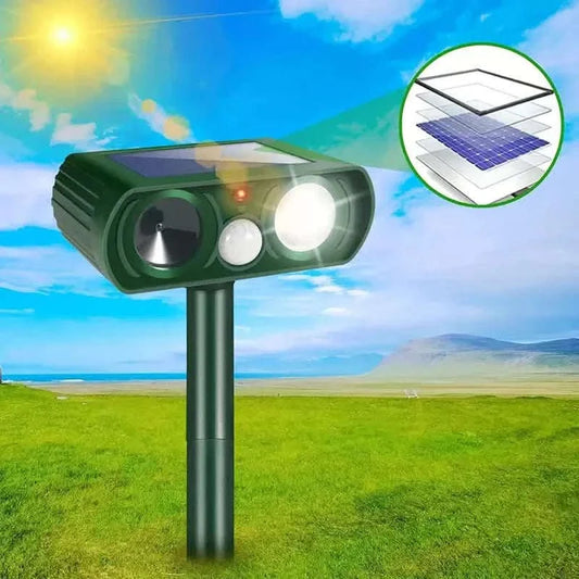 Solar Ultrasonic Animal Repeller with Motion Detector Otarealm