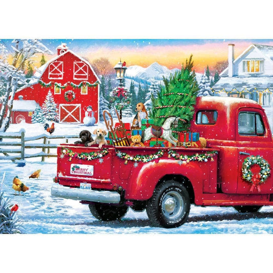 Sparkle & Shine - Winter's Joyful Arrival 500 Piece Glitter Jigsaw Puzzle | Masterpieces Puzzles