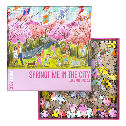 Springtime in the City 1000 Piece Jigsaw Puzzle | Puzzlefolk