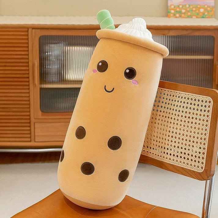 Boba Stuffed Animal, Bubble Tea Toy, Ultra Soft Spandex Fabric, 25cm 35cm Kawaii Figure, Cute Room Decor For Her