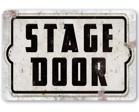 Stage Door Direction (Pointing Right) - Metal Sign