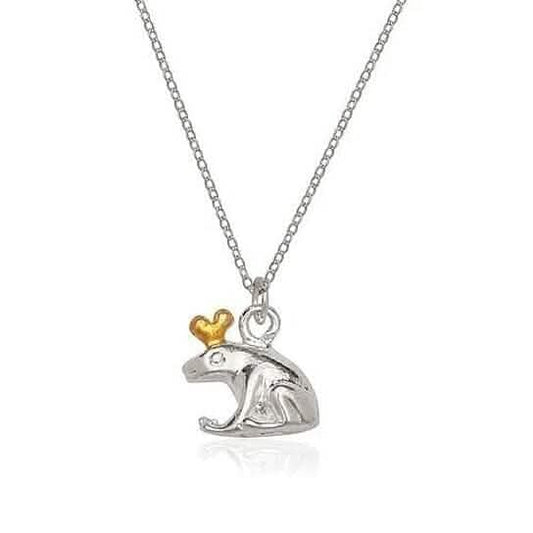 Sterling Silver Frog Charm and Chain Otarealm