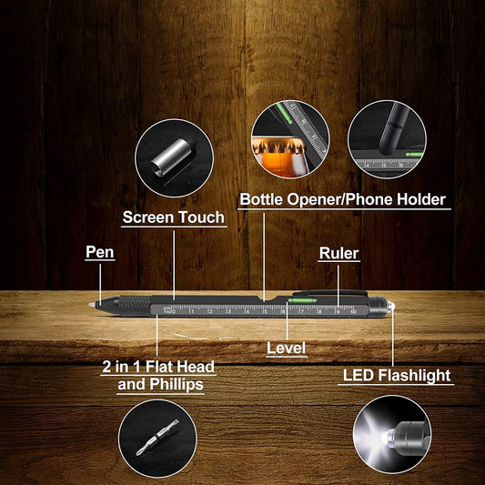 Stocking Stuffers for Men 9-in-1 Multitool Pen Otarealm
