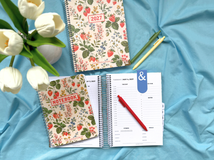 2027 Strawberry Fields Weekly Planner Basic Bundle