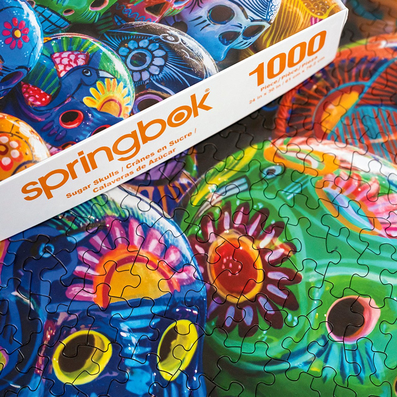 Sugar Skulls 1000 Piece Jigsaw Puzzle by Springbok Puzzles