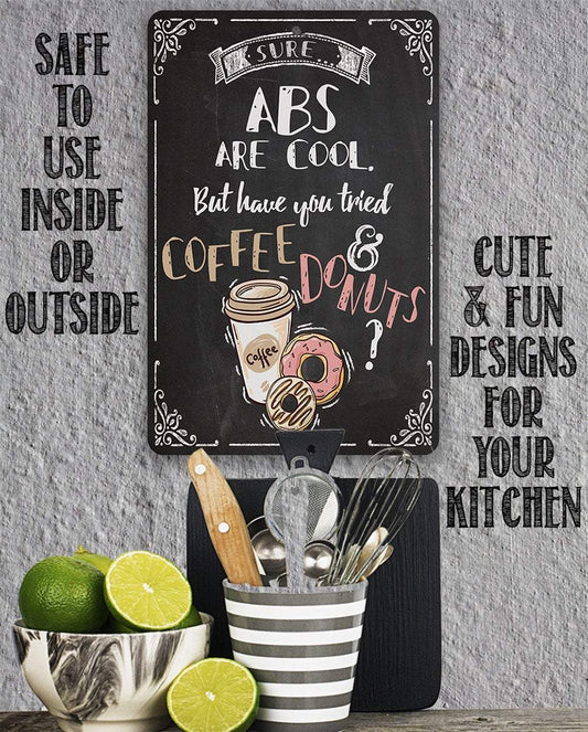 Sure Abs Are Cool - Metal Sign
