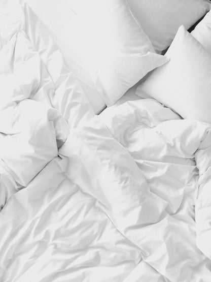 Tache Easy Care Cloud White Duvet Cover Bedding Set (505-CW-DS)