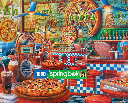 The Pizza Shop 1000 Piece Jigsaw Puzzle by Springbok Puzzles
