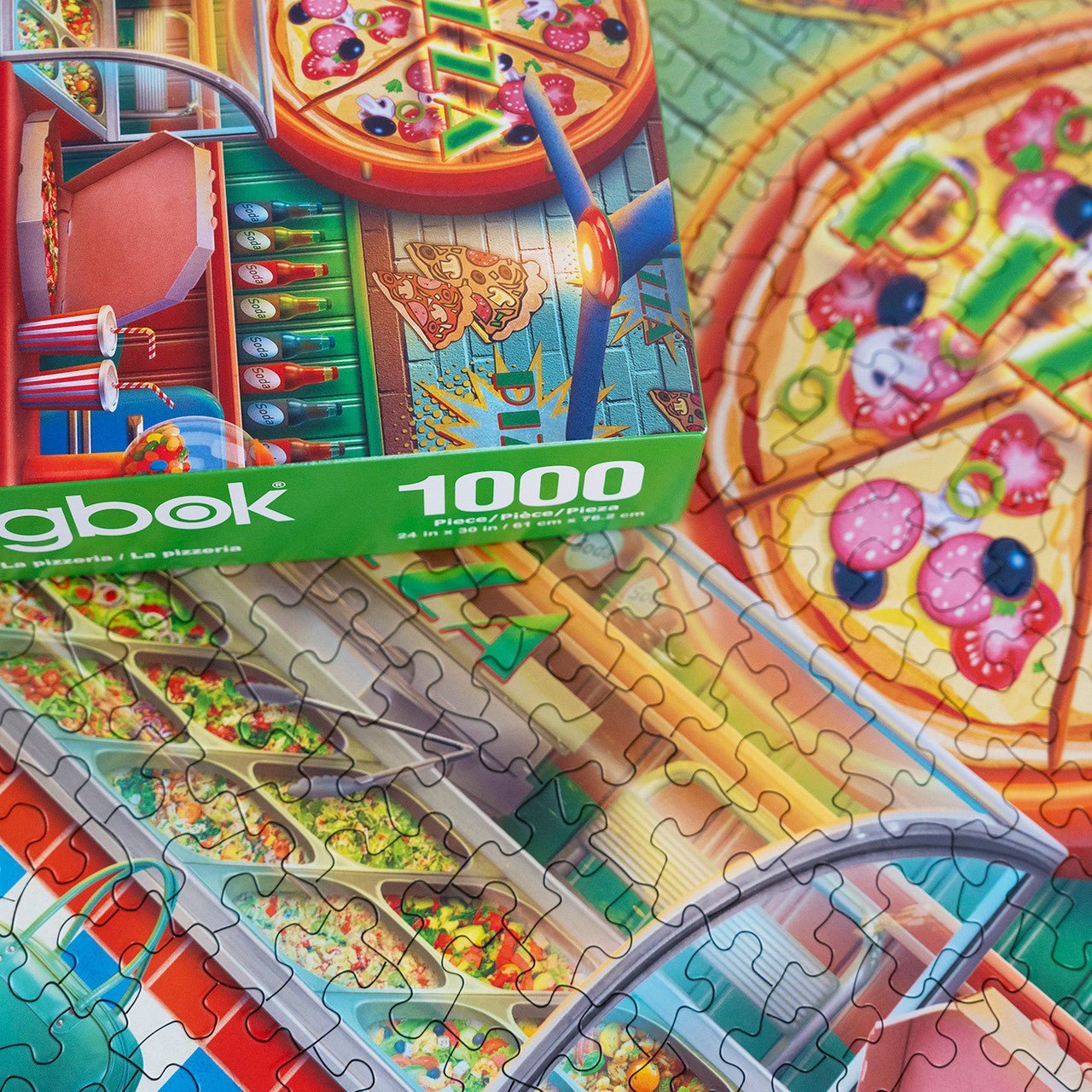 The Pizza Shop 1000 Piece Jigsaw Puzzle by Springbok Puzzles