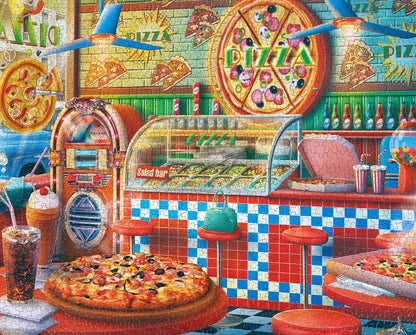 The Pizza Shop 1000 Piece Jigsaw Puzzle by Springbok Puzzles
