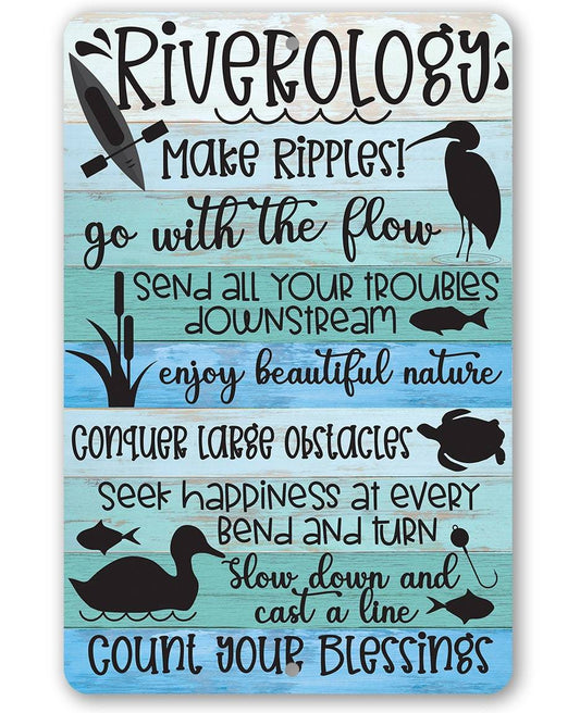 Riverology - Metal Sign