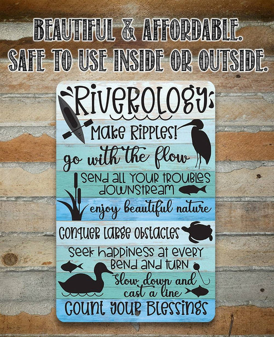 Riverology - Metal Sign