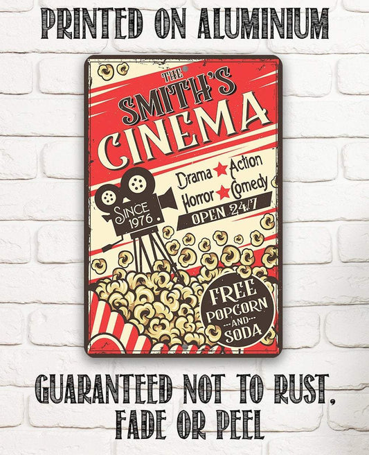 Personalized - Cinema Retro - Metal Sign
