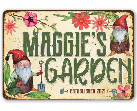 Personalized - Garden Sign - Metal Sign