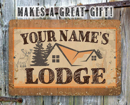 Personalized - Lodge - Metal Sign