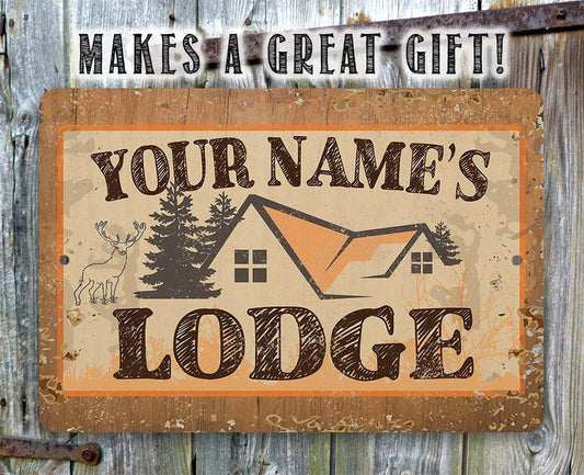 Personalized - Lodge - Metal Sign