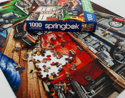 Toolman's Garage 1000 Piece Jigsaw Puzzle by Springbok Puzzles