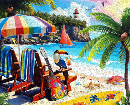 Tropical Paradise 1000 Piece Jigsaw Puzzle | Springbok Puzzles