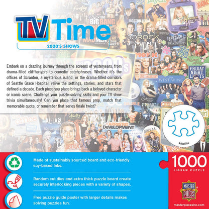 TV Time - 2000's Shows 1000 Piece Jigsaw Puzzle by Masterpieces